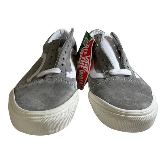 NWT VANS Old Skool Sneaker Pig Suede Drizzle Snow White Sz M5.0 W6.5 VN0A4BV518P - Picture 4 of 9